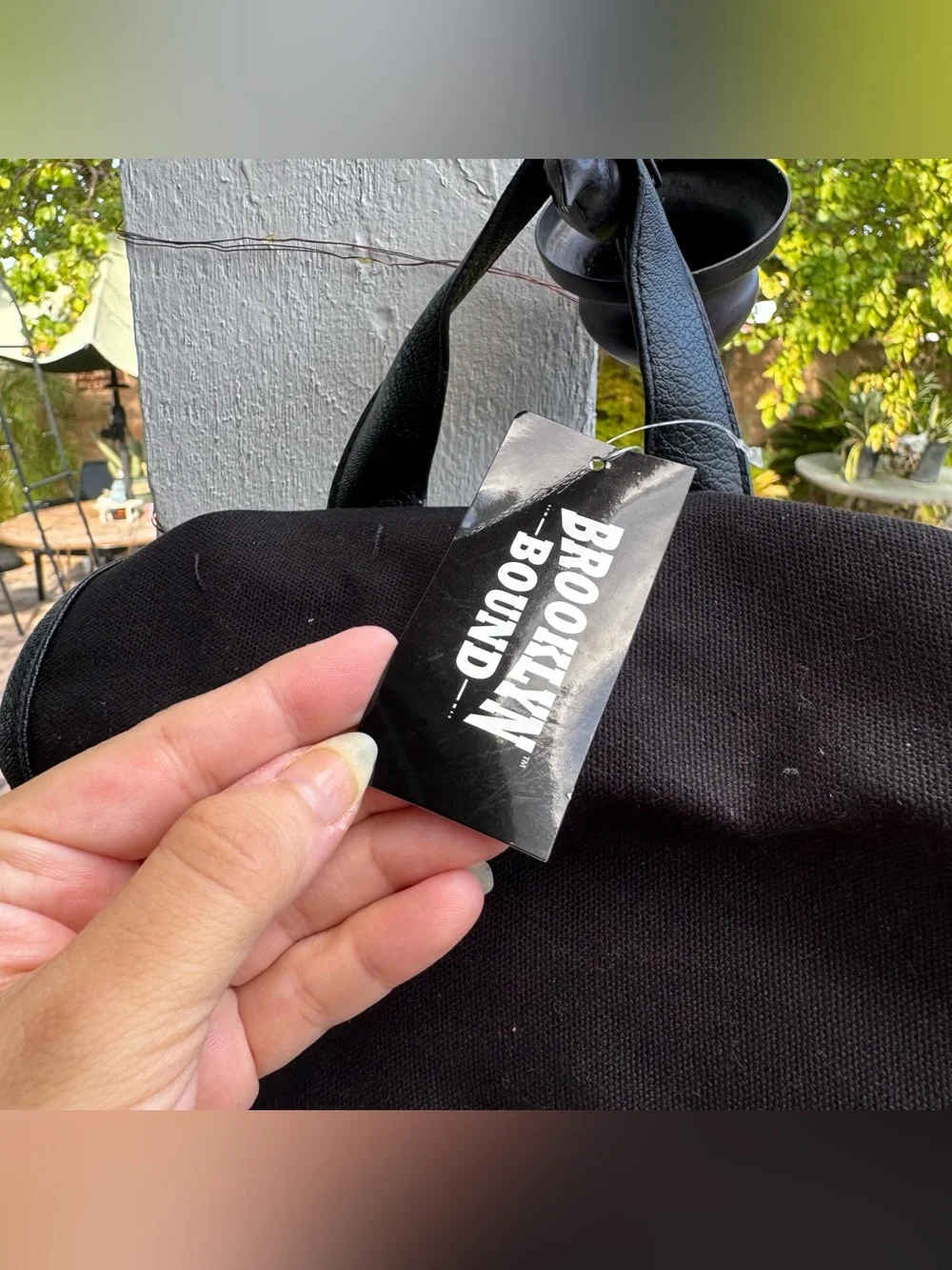 Brooklyn Bound NEW White Black Slouchy Buckle Casual Emo Boho Y2K Backpack